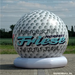 Deko Golfball mit Logo 250 Vinyl